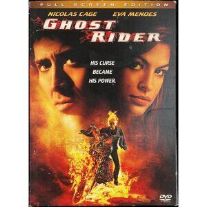 Ghost Rider (DVD, 2007) Full Screen Nicolas Cage Eva Mendes Action Like New